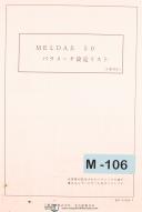 Mitsubishi Meldas 50, Lathe Parameters Manual